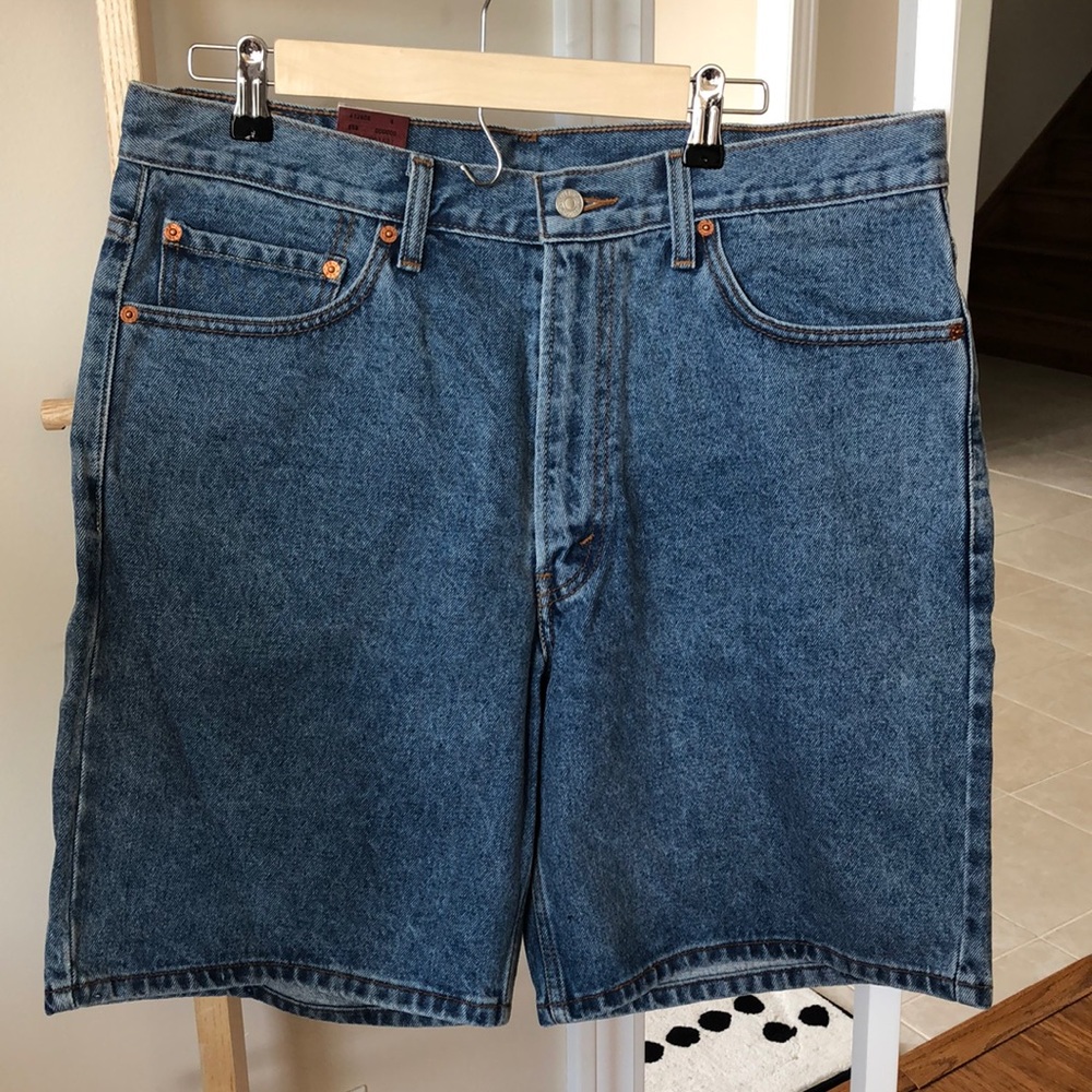 Levi’s Relaxed Fit Denim Shorts Men Size 36 Blue 100% Cotton Classic Jean Shorts